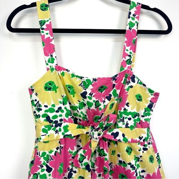Lilly Pulitzer Avaline Doodle Bug Floral Dress Sz 6 Pink Yellow - Picture 4 of 16